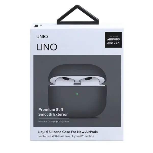 UNIQ LINO LIQUID SILICONE CASE FOR NEW AIRPODS 2021 | GREY